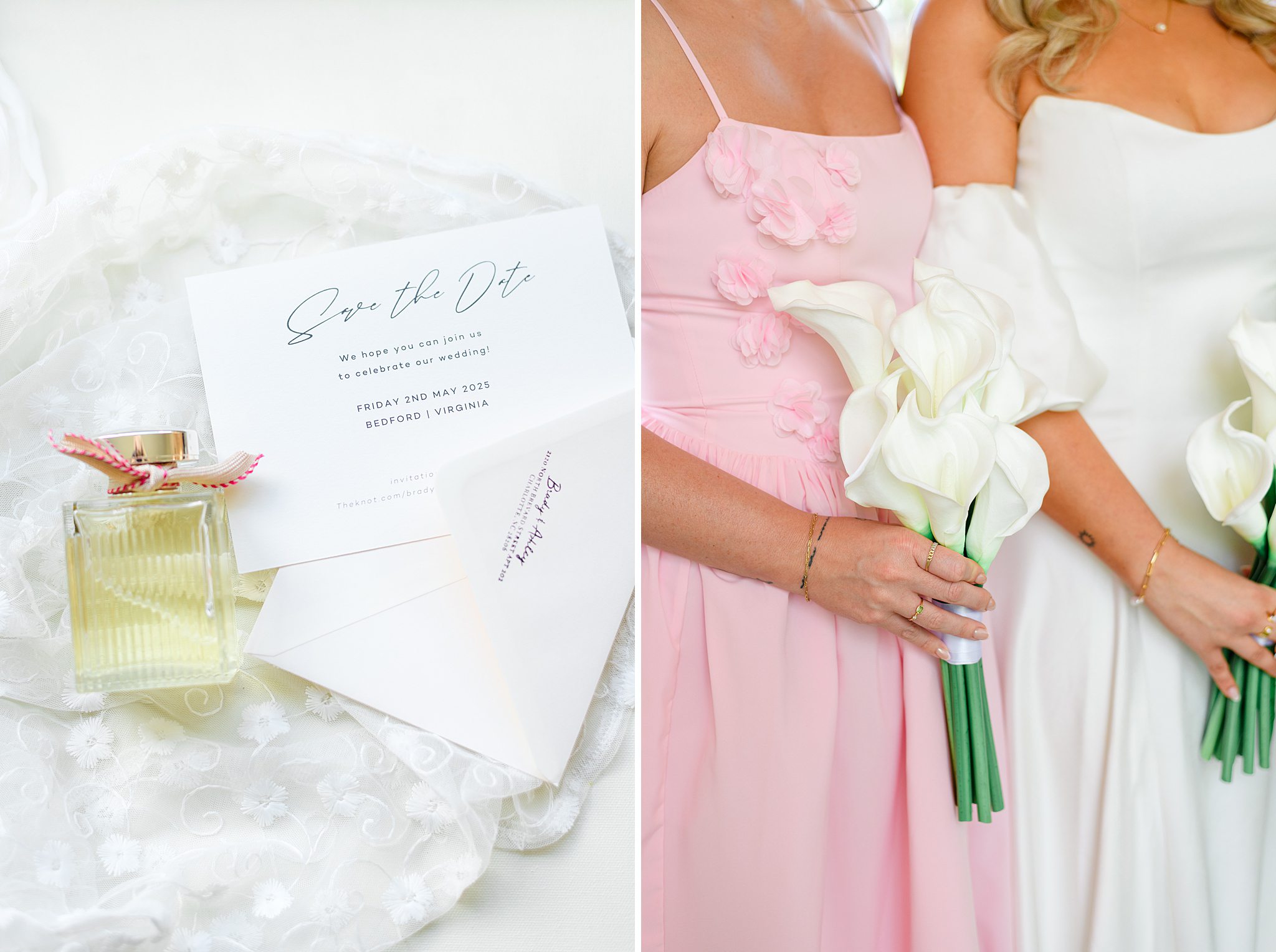 pink bridesmaids dress