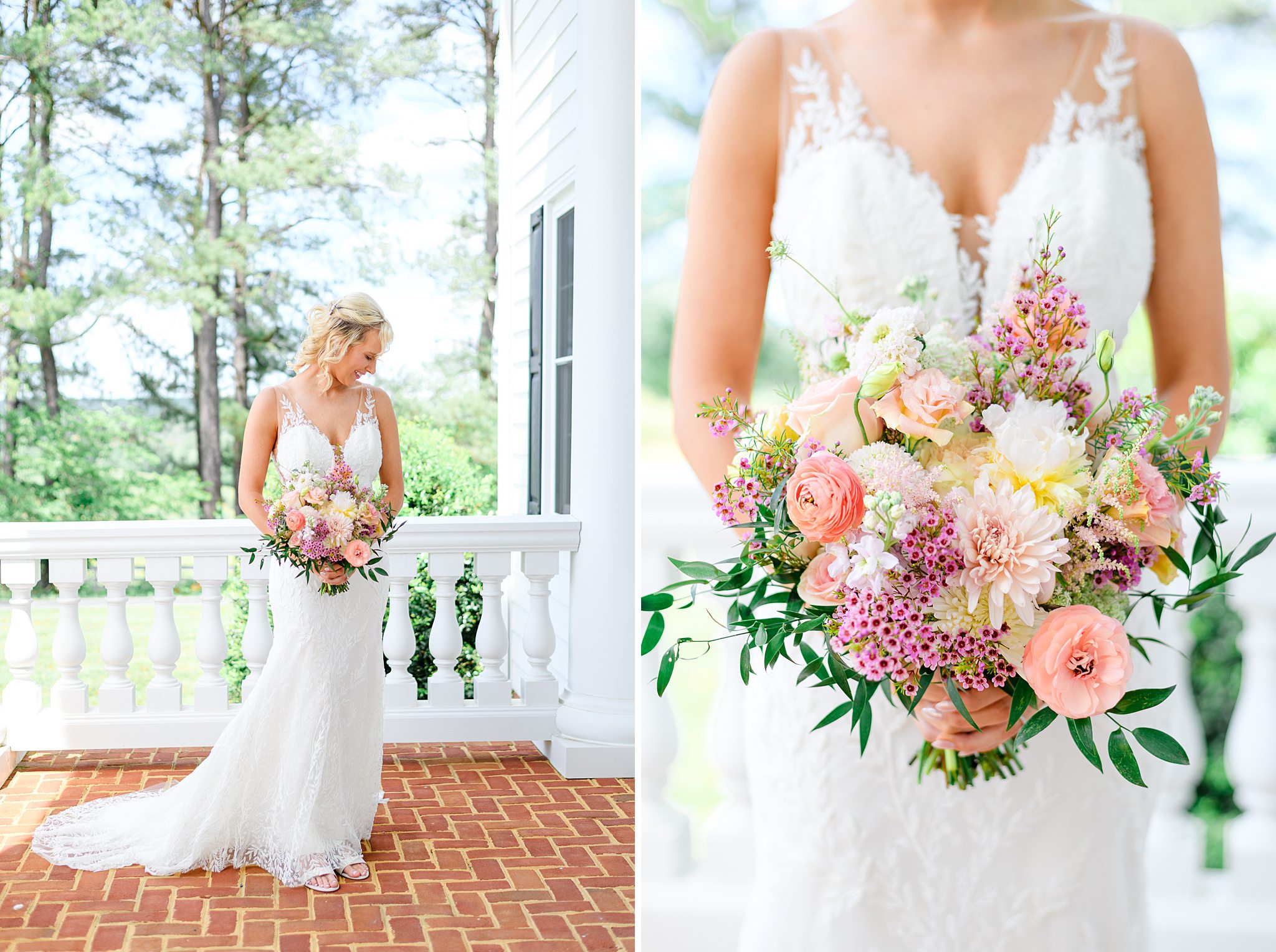 beautiful pastel bridal bouquet