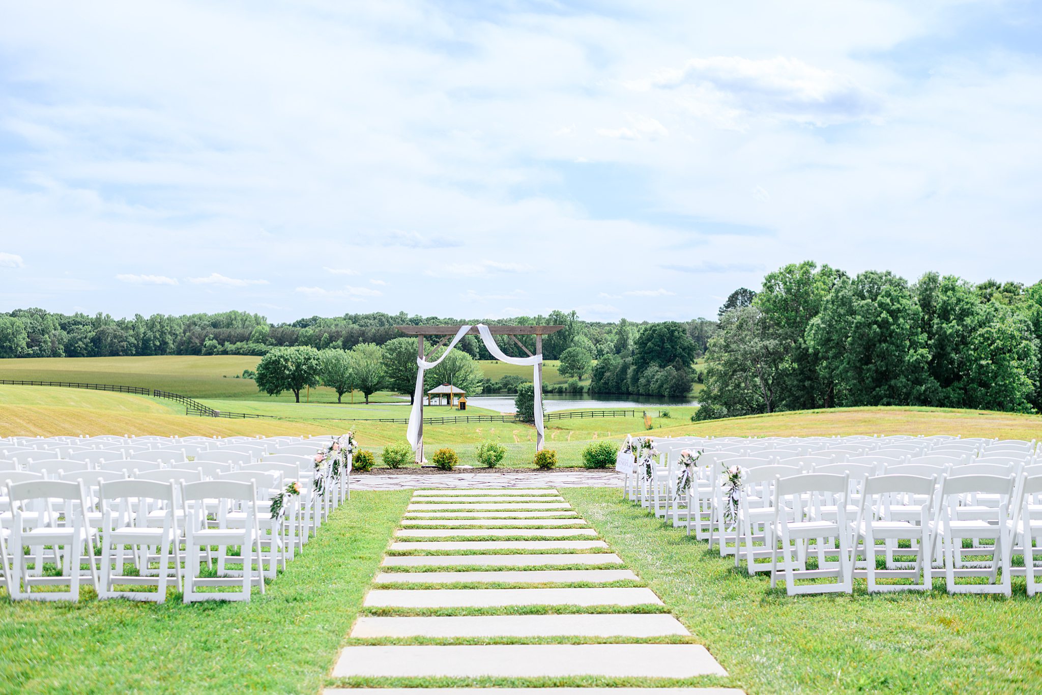 outdoor ceremony at Spring Grove