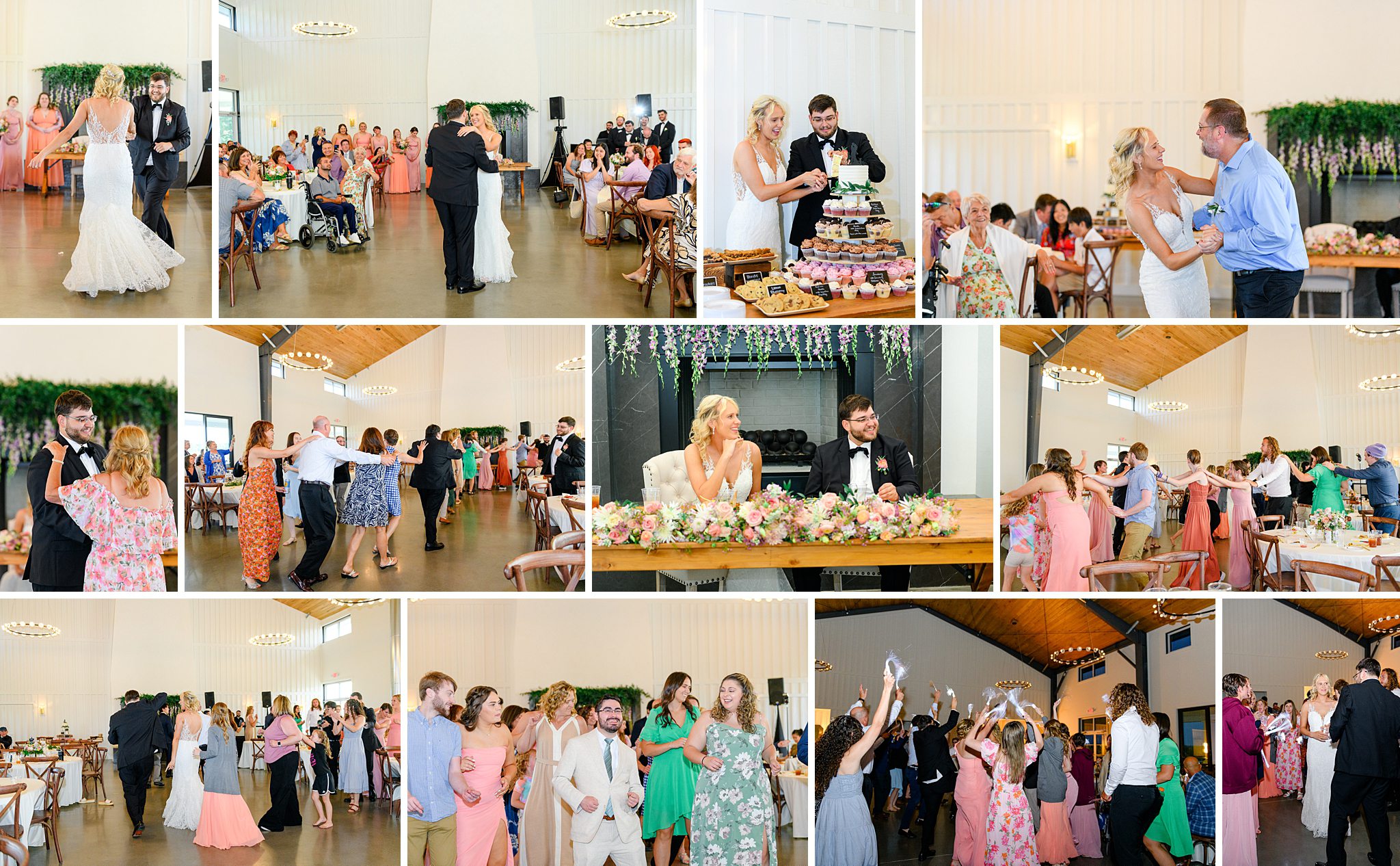 wedding guests dancing 