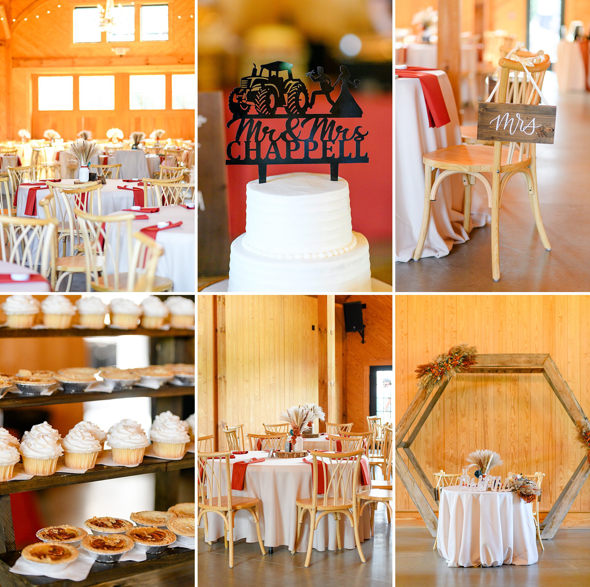 sweetheart table with a custom wood sign