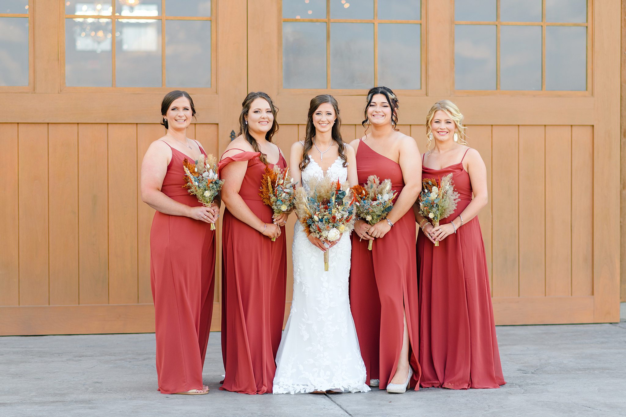 Bridesmaids photos at the Barn of Kanak