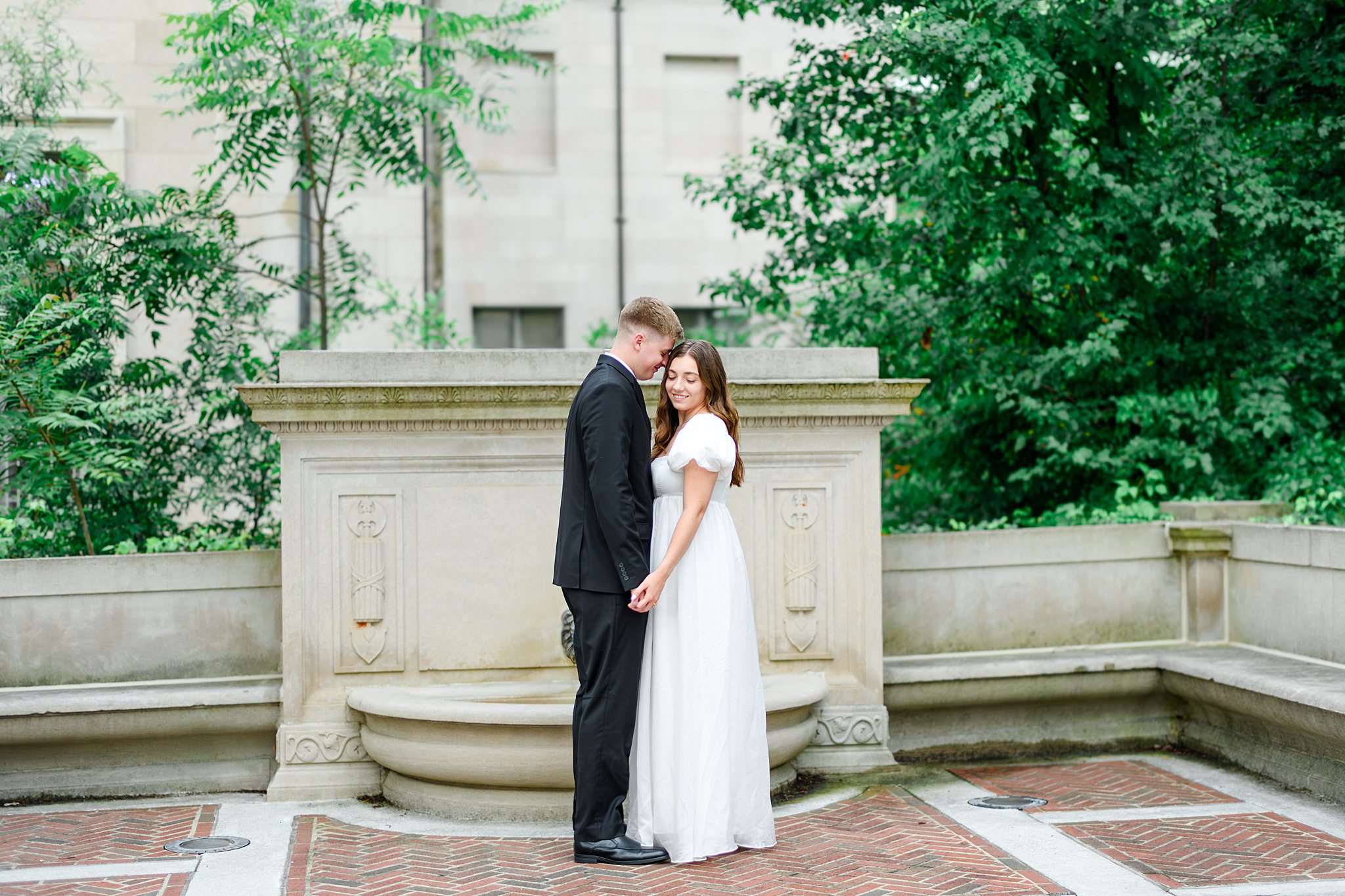 Monument Terrace in Lynchburg is one of the top Virginia engagement photo locations