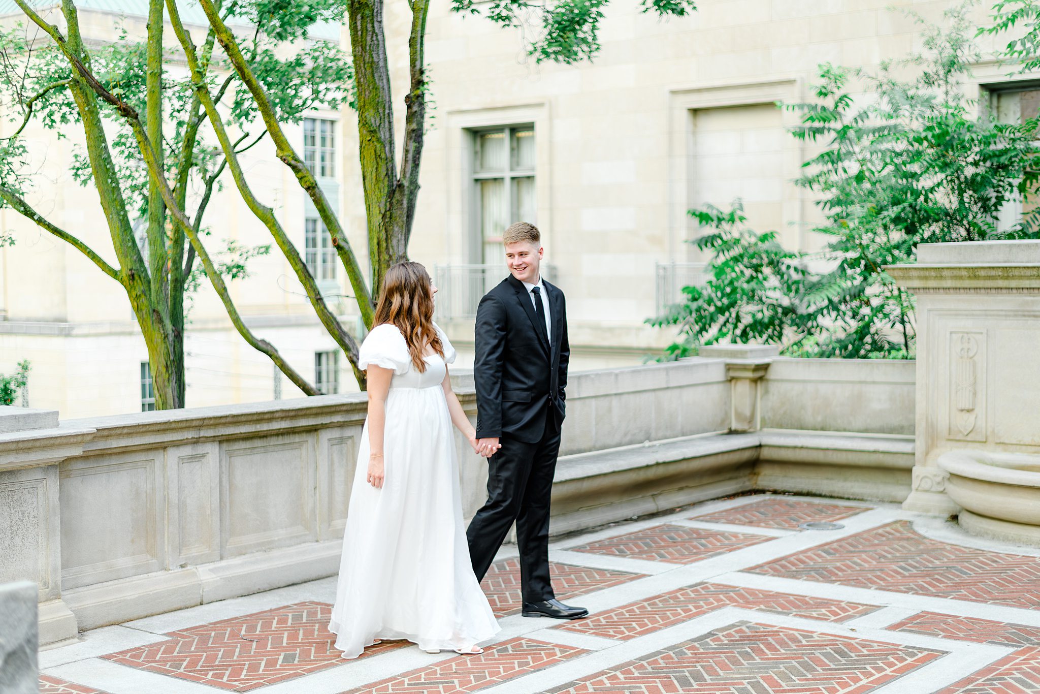 Monument Terrace in Lynchburg is one of the top Virginia engagement photo locations