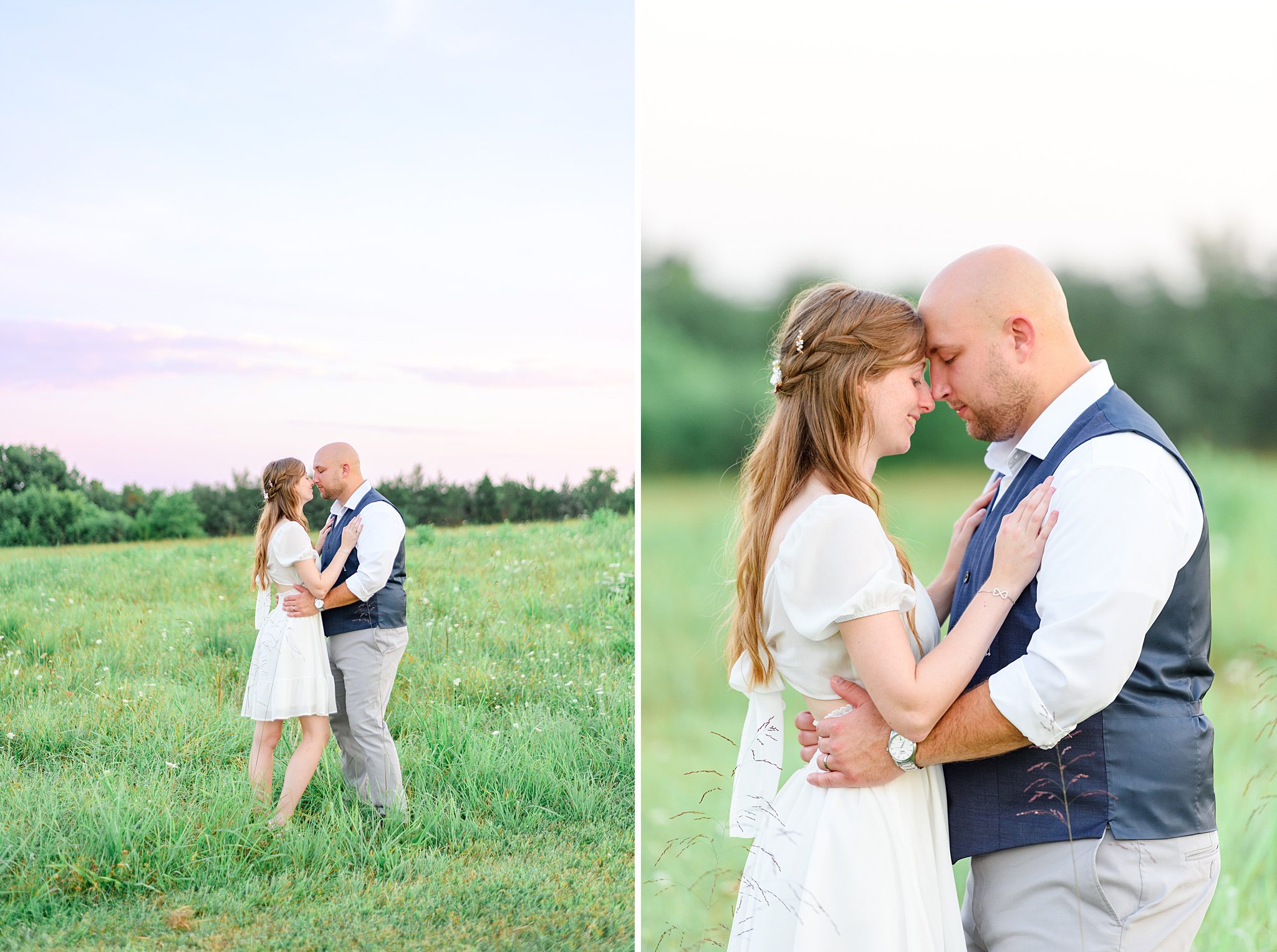 sunset wedding photos photos at Sorella Farms
