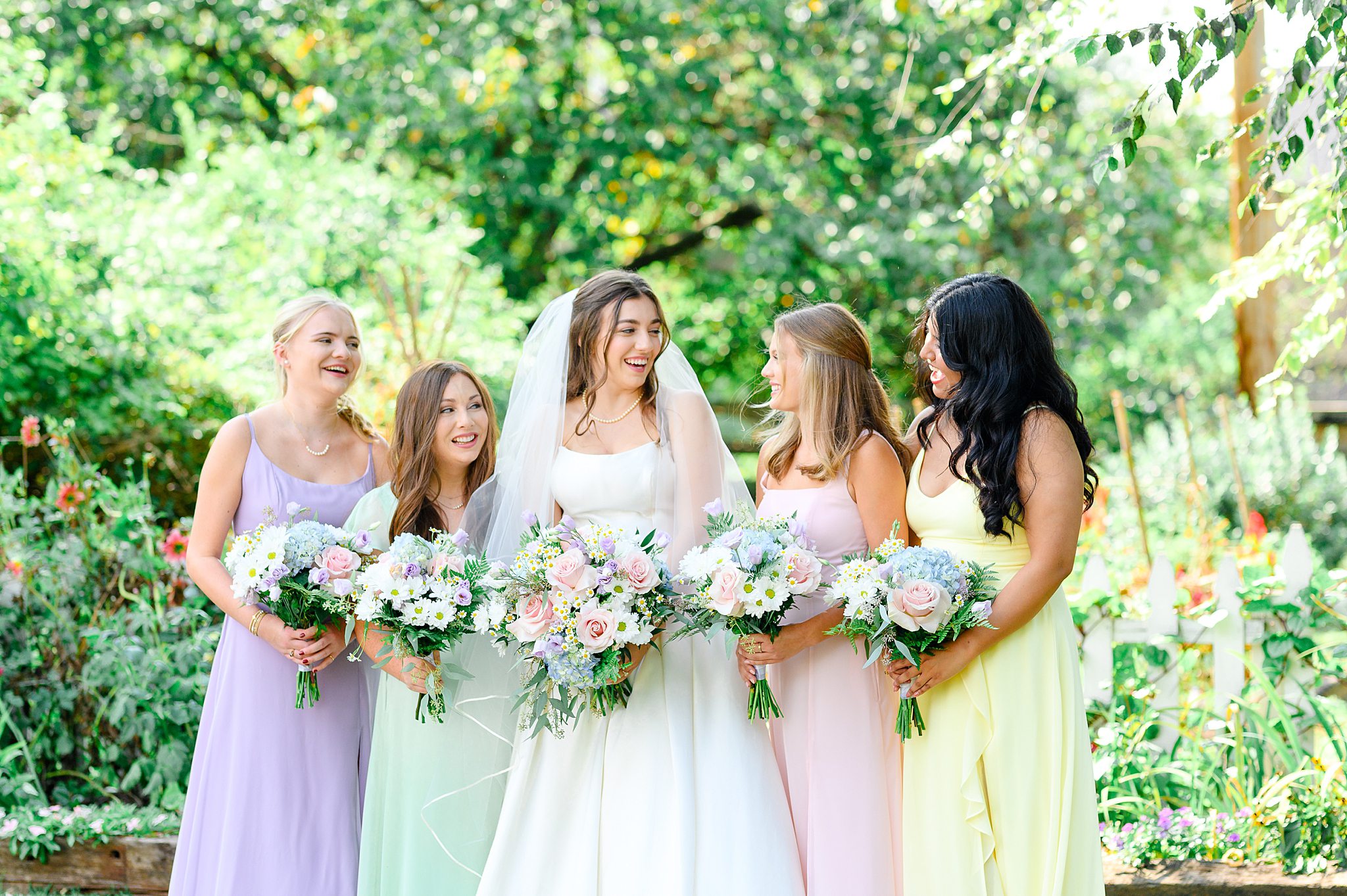 colorful bridesmaids dresses for Spring