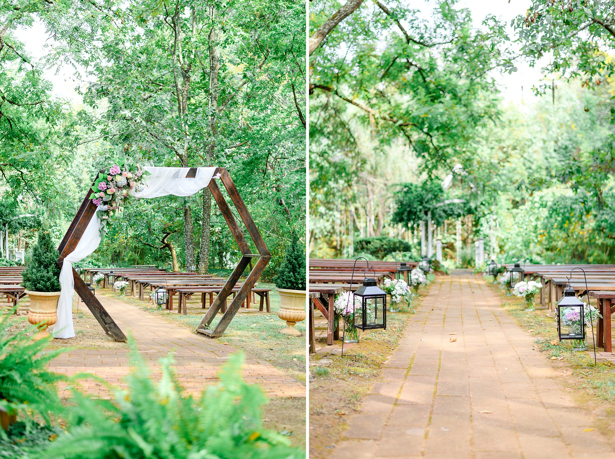 outdoor garden ceremony