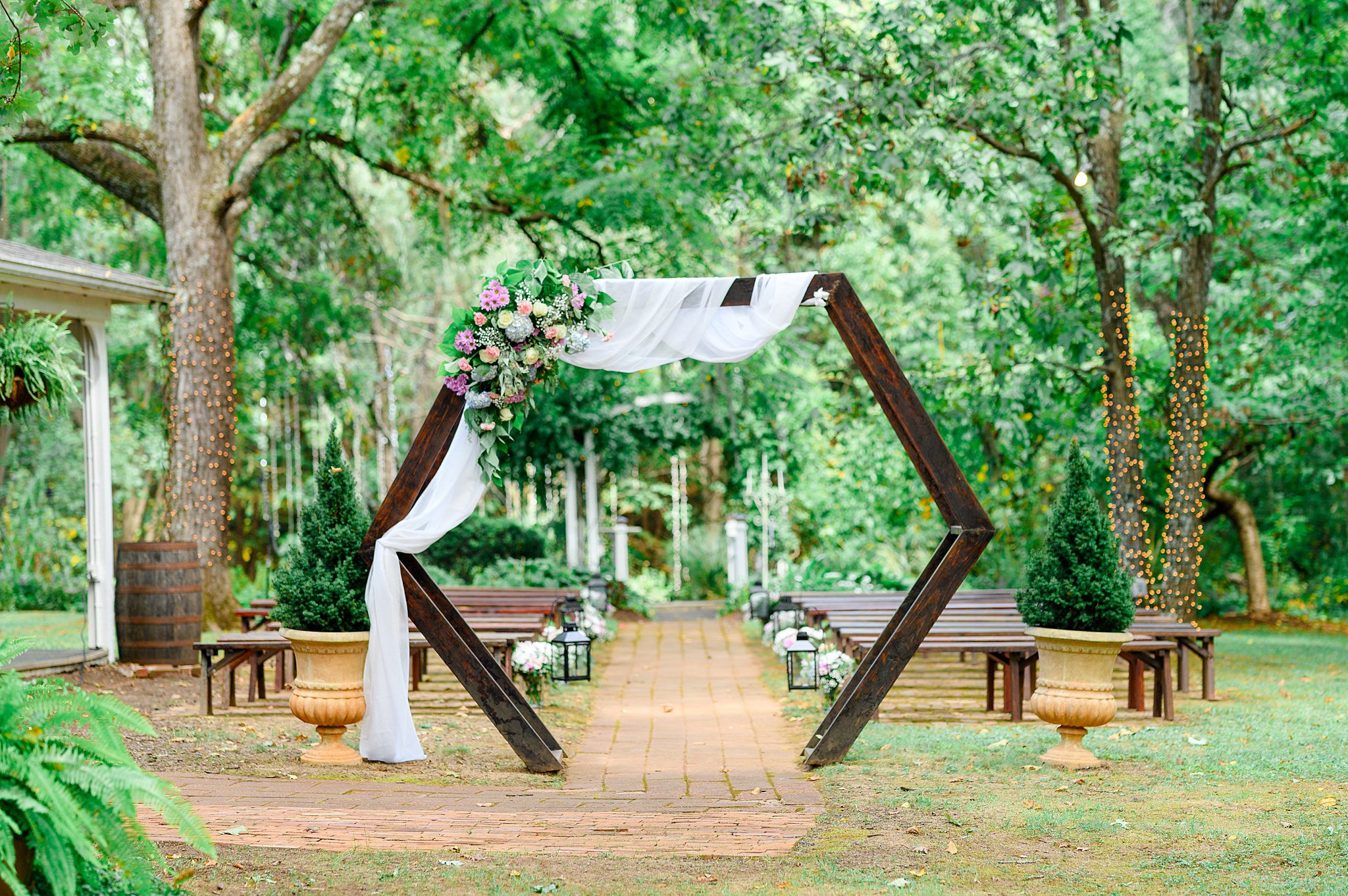 outdoor garden ceremony