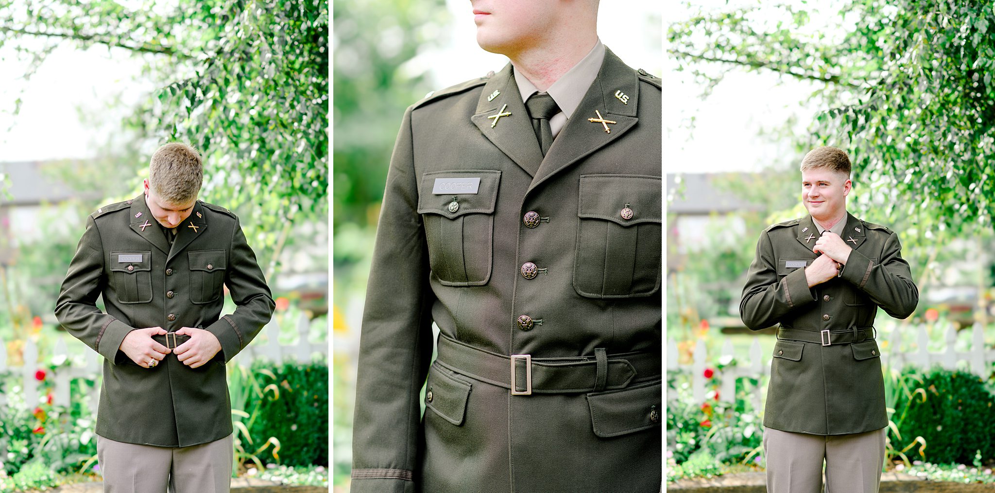 military groom portraits