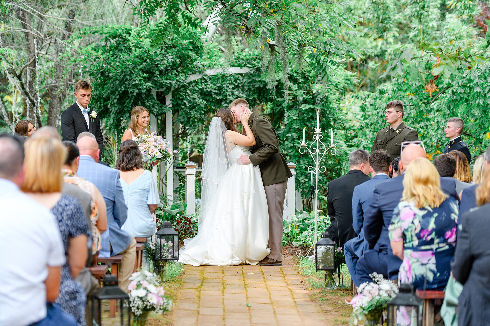 first kiss as husband and wife
