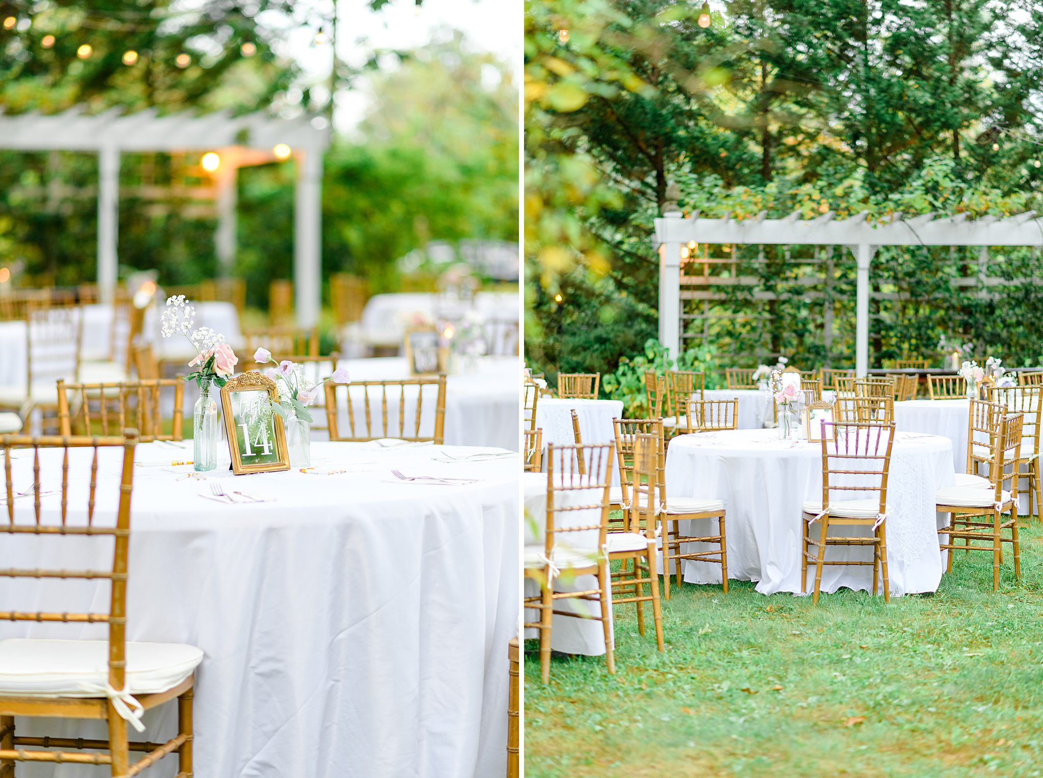 outdoor garden reception for weddings