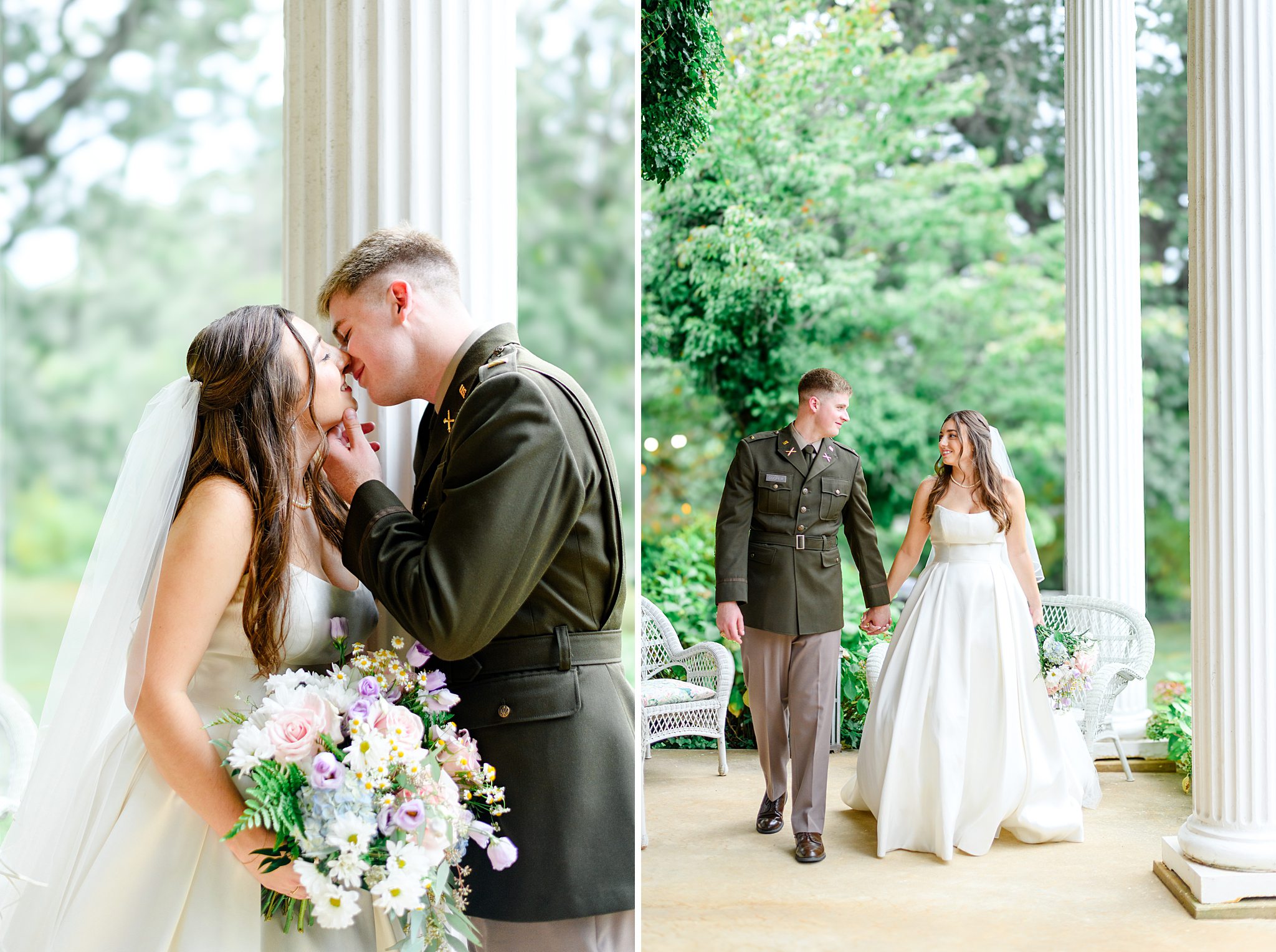 Couple walking towards the camera