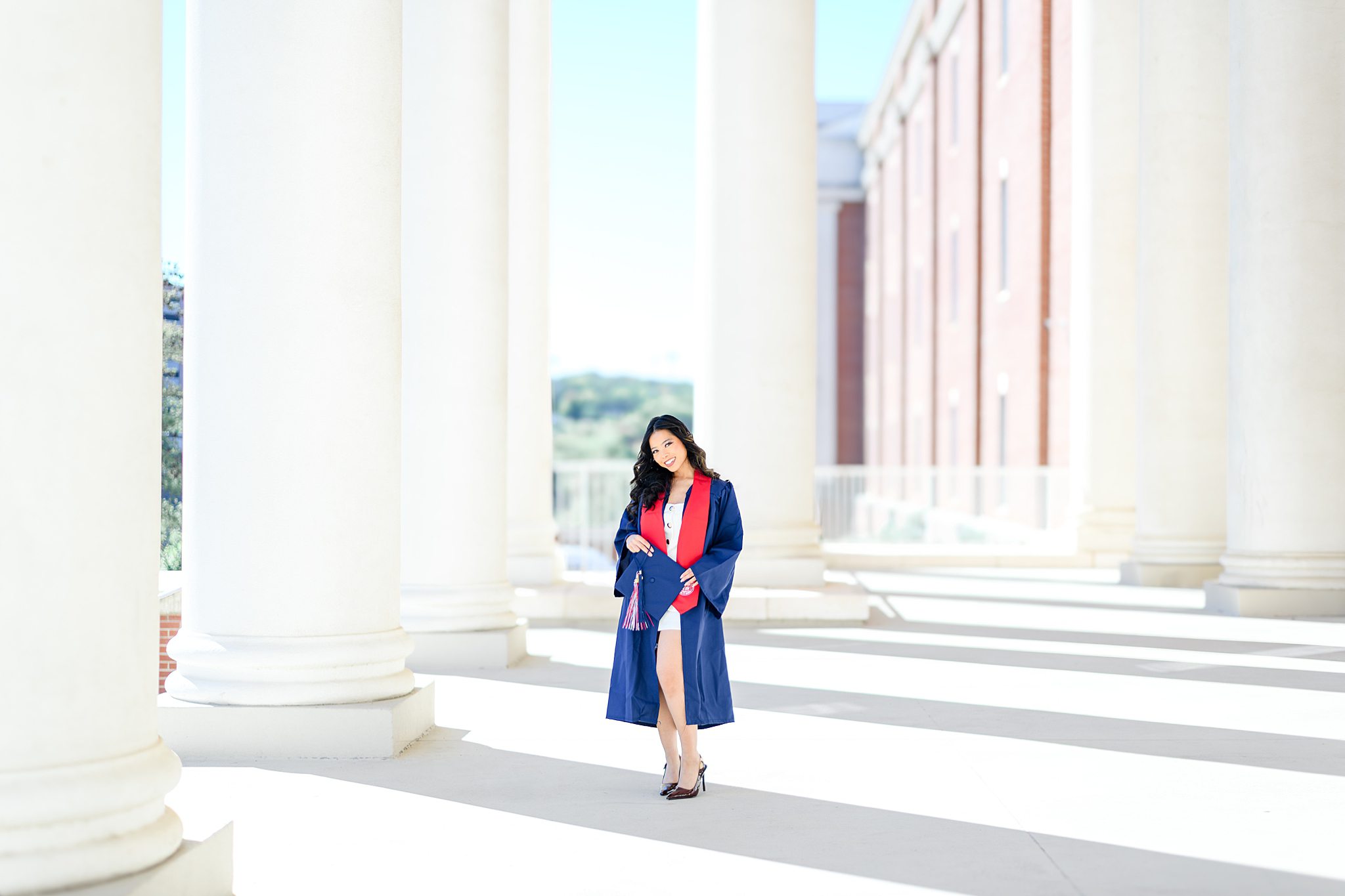 girl posing for photos at Liberty University