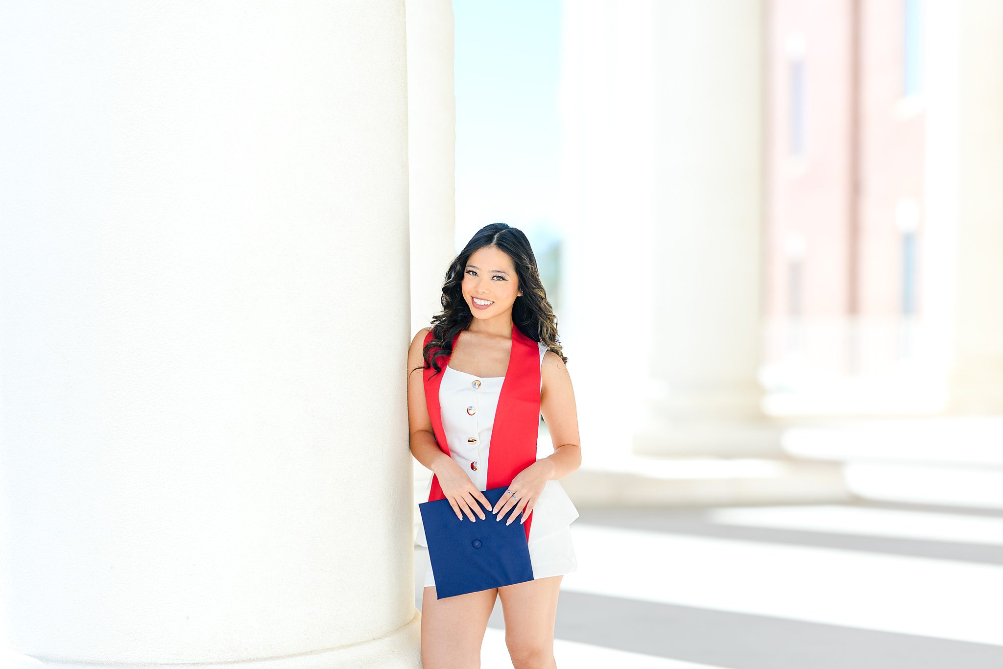 Liberty University graduation photo session with proud grad