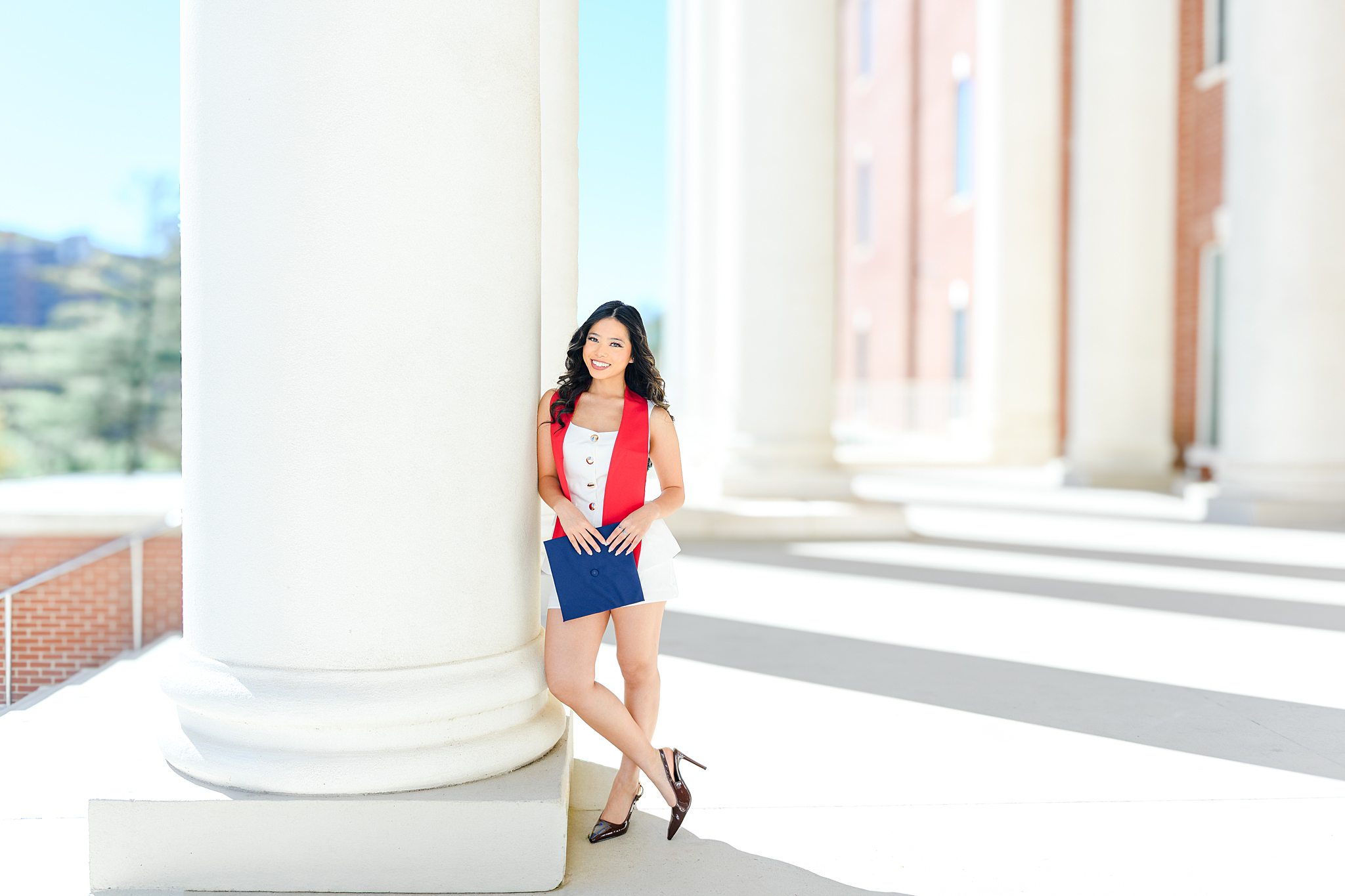 Smiling Liberty University graduate
