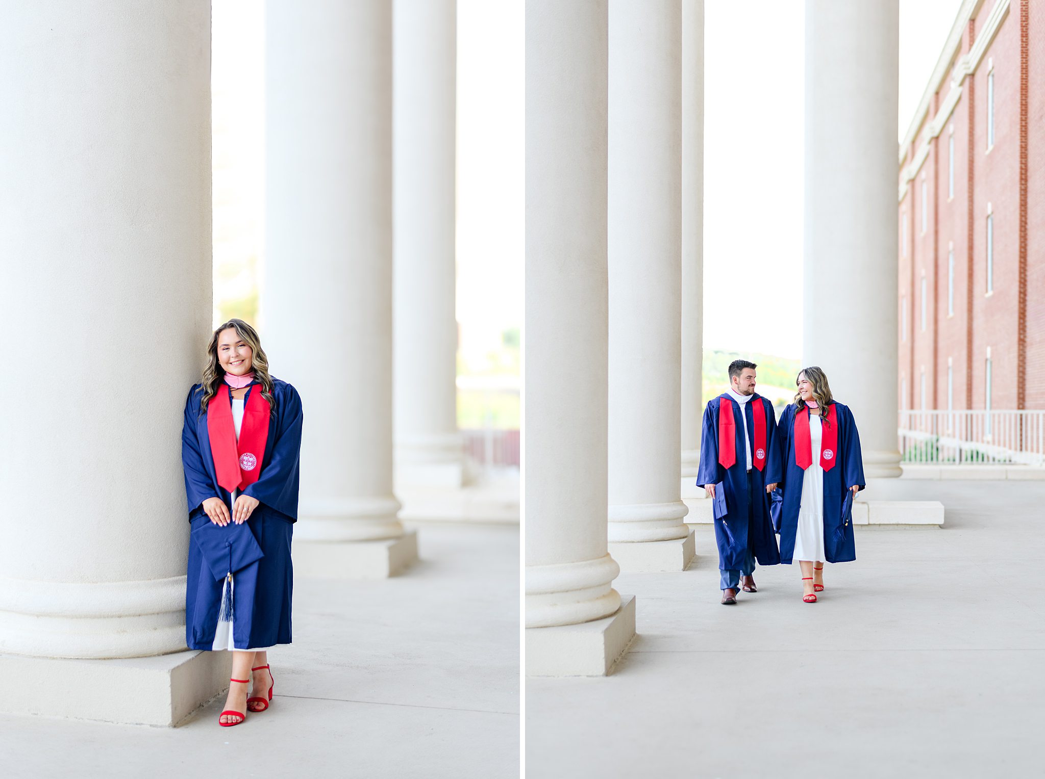 Cap and gown photos at liberty university