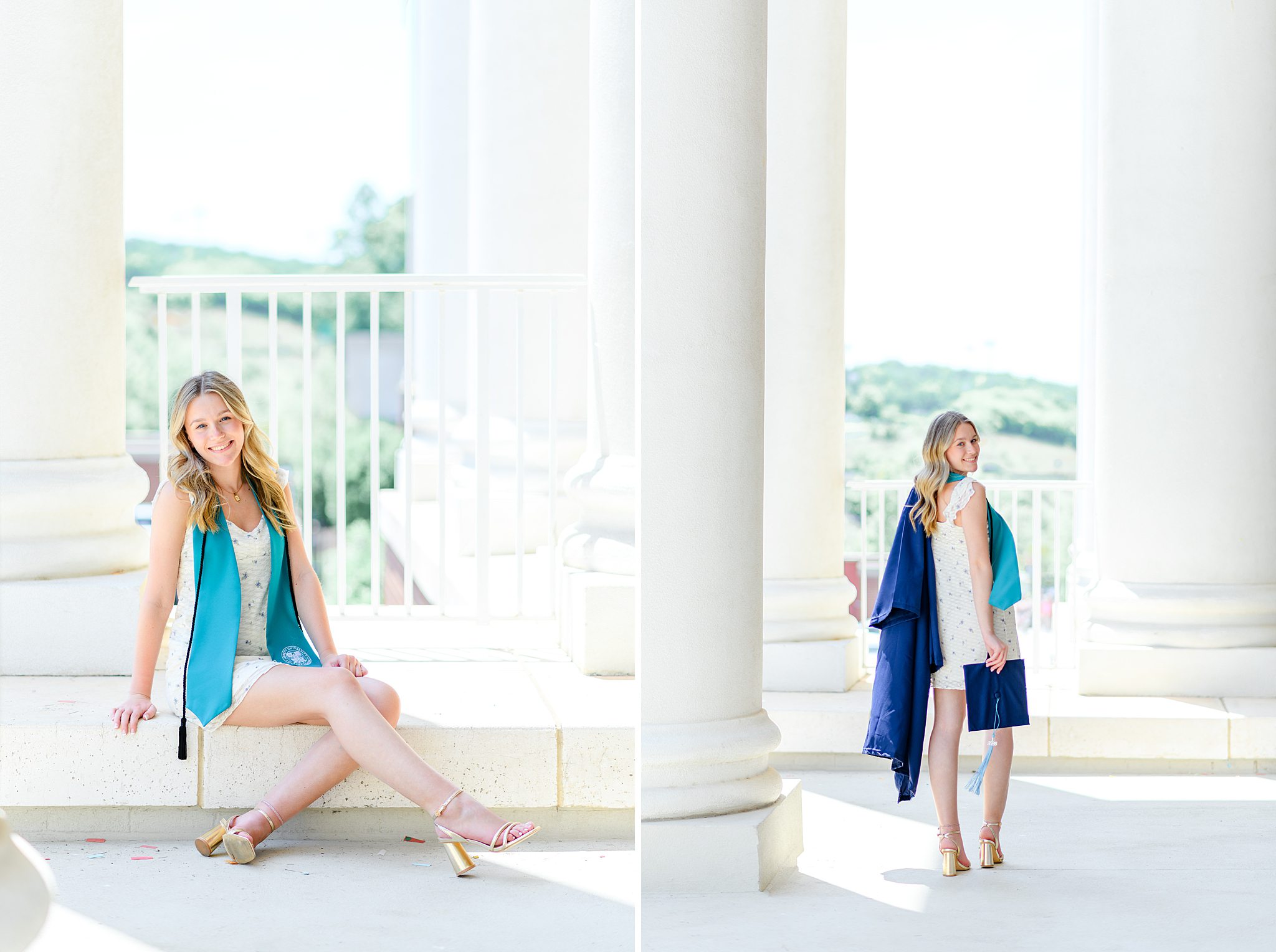 outdoor graduation portraits