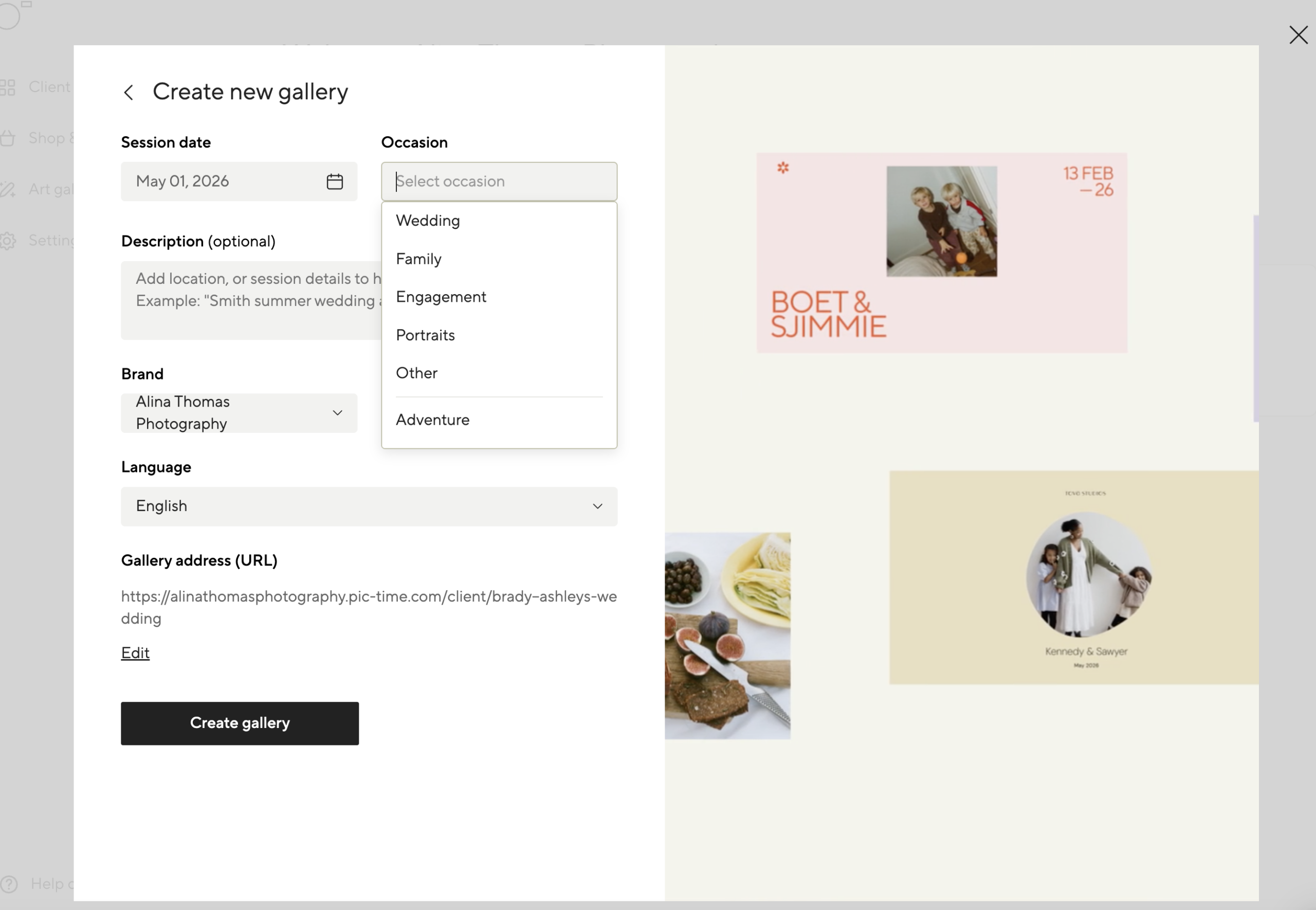 pic time new design