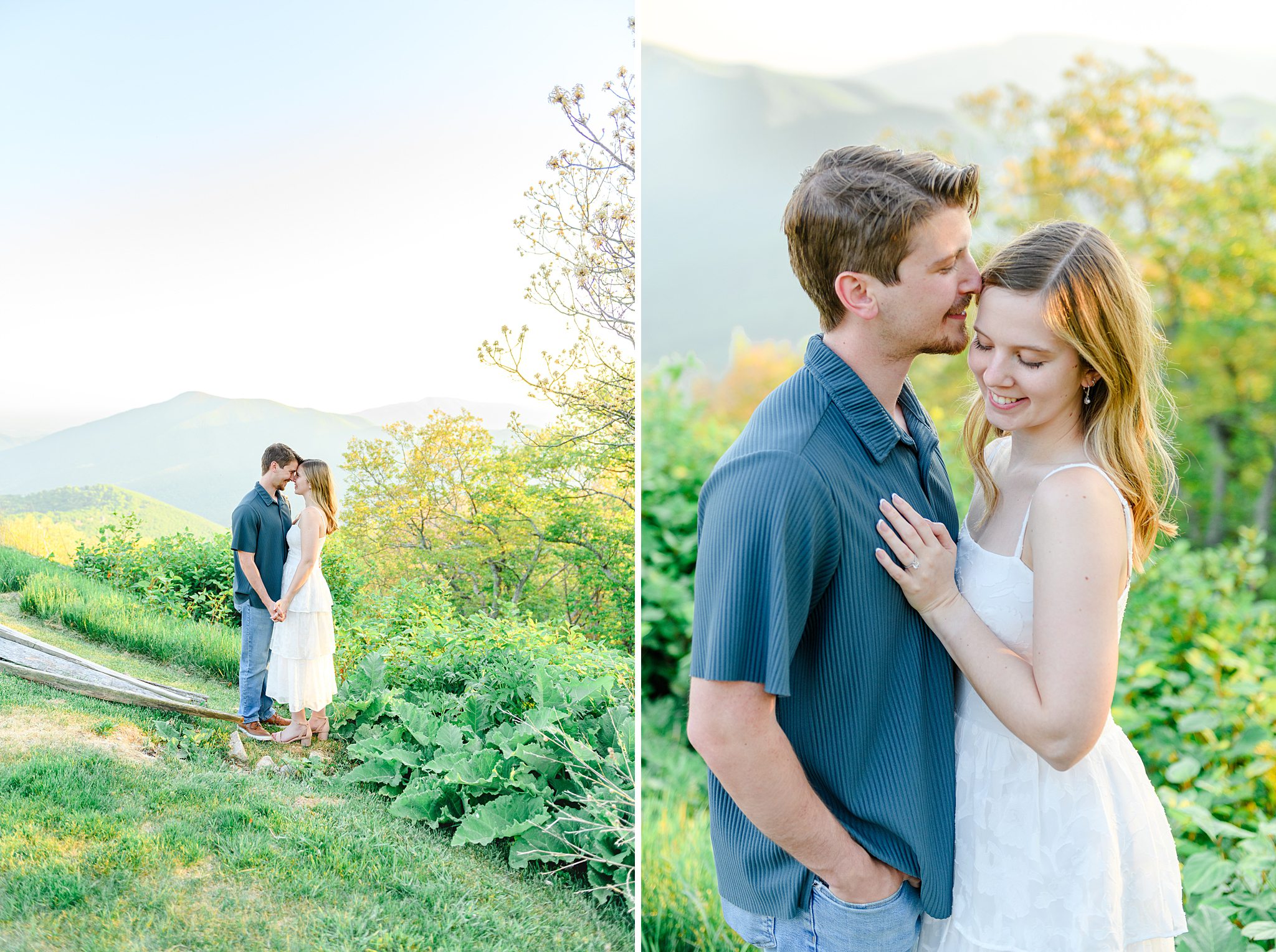 Virginia mountain engagement photos 