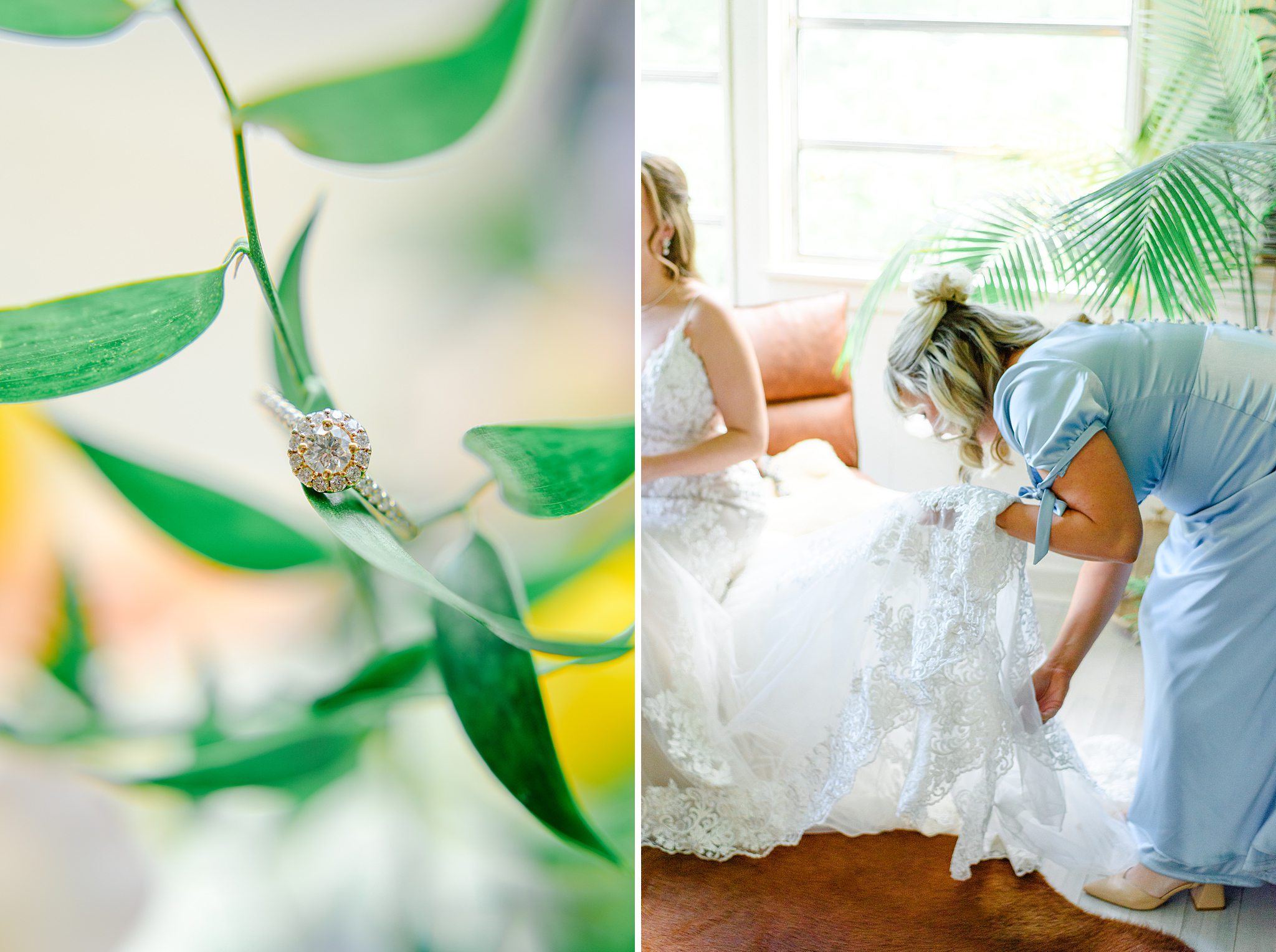 light blue bridesmaid dress