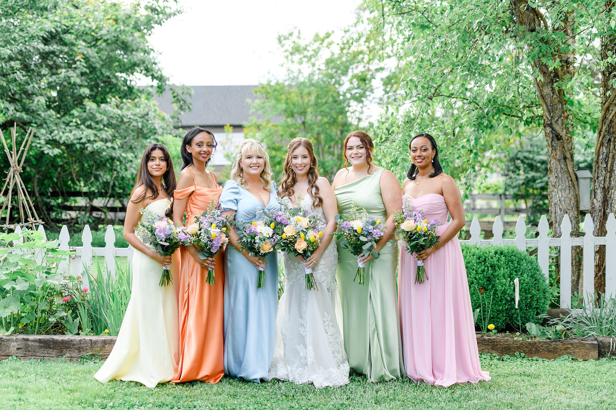 colorful bridesmaids dresses