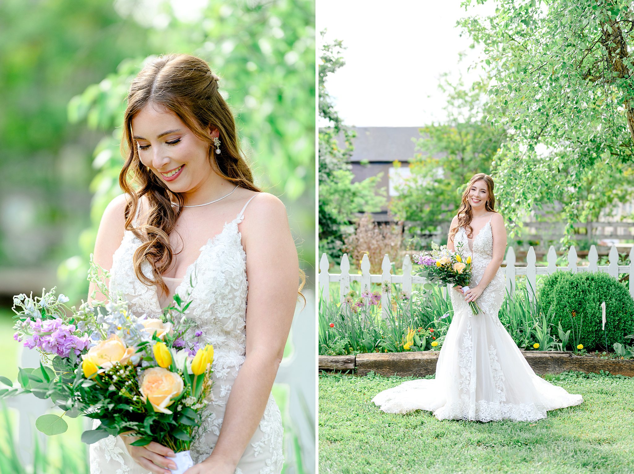 beautiful lace wedding gown