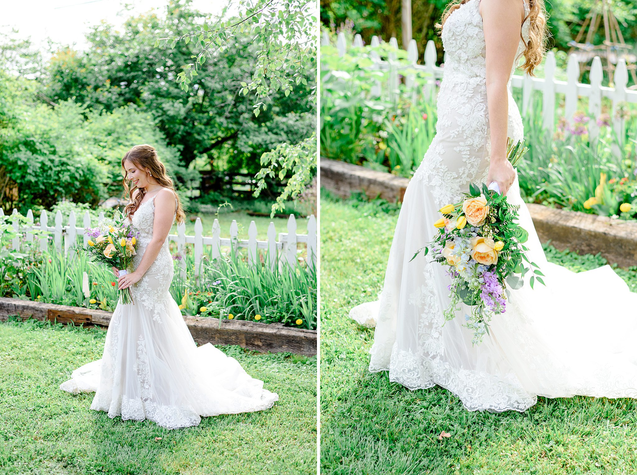 bridal portraits at Glencliff Manor