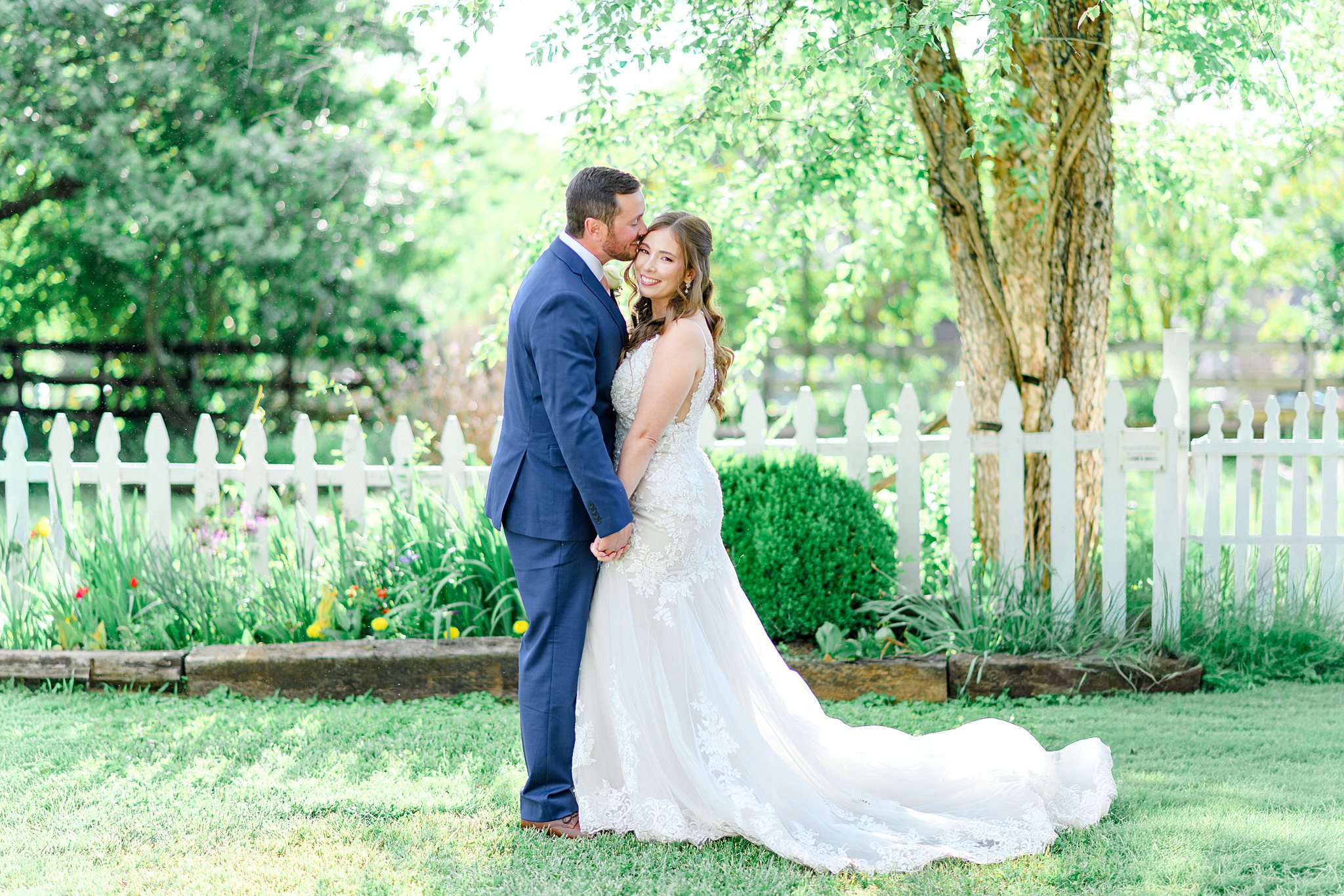 wedding photo of bride and groom