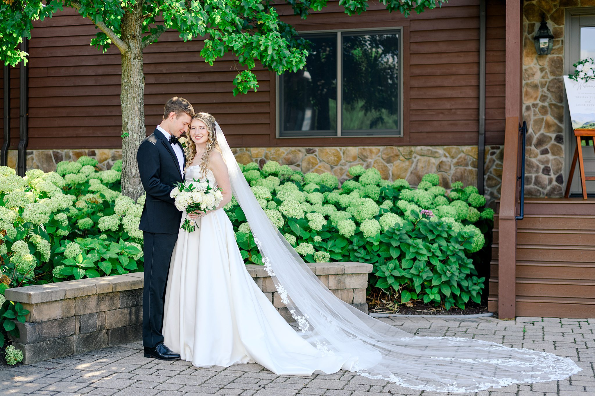 bride and groom portraits at Irvine Estate in Lexington VA