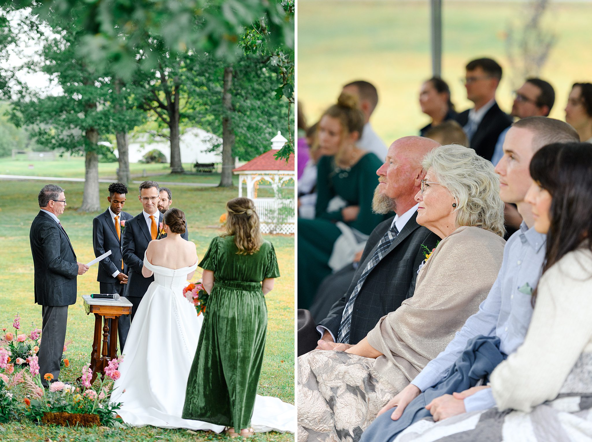 rainy wedding day in Lynchburg VA