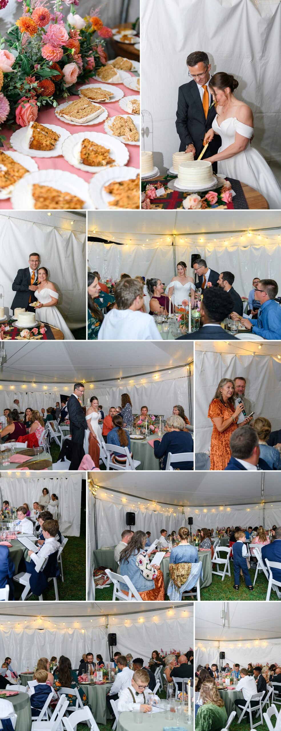 tent wedding reception